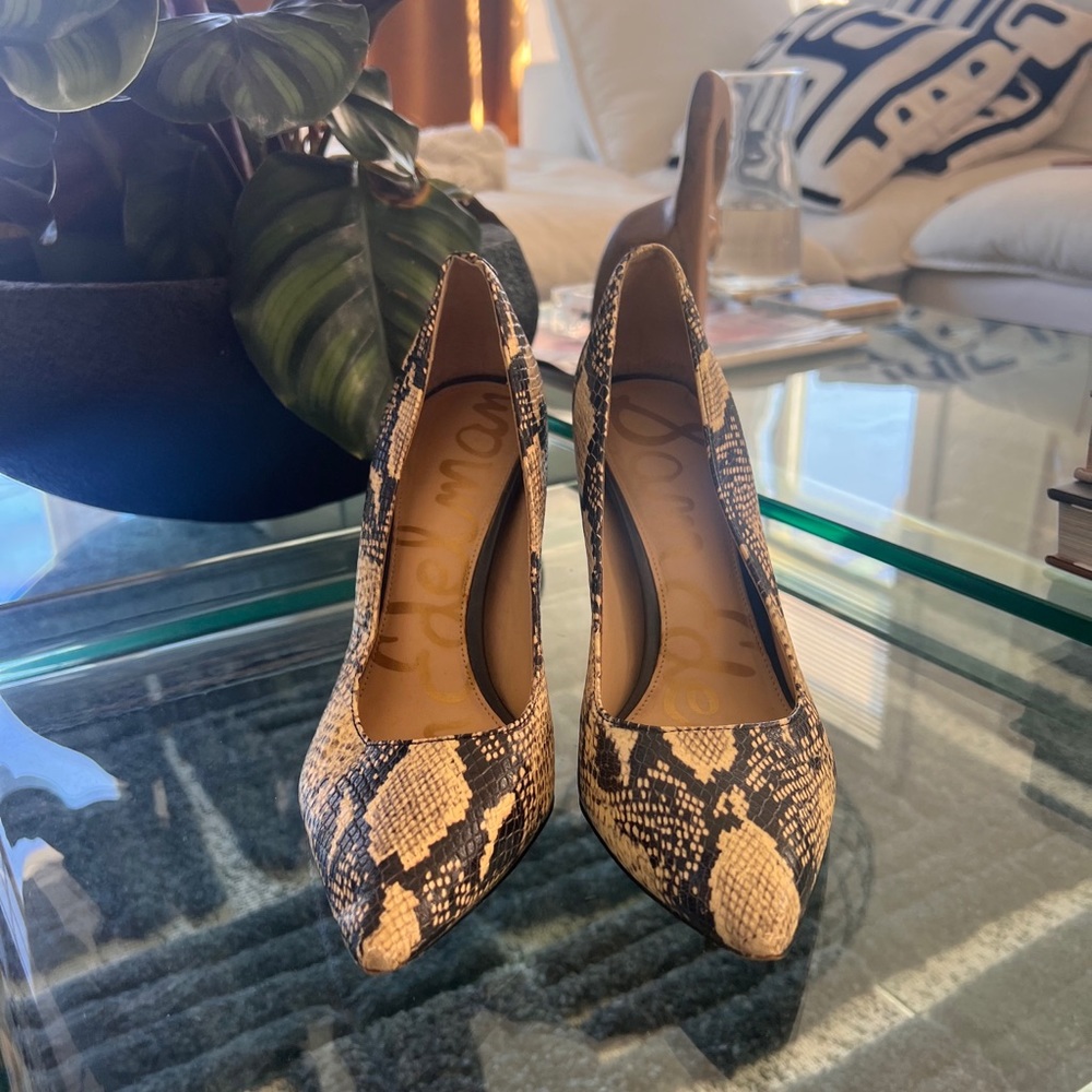 Sam Edelman Snake tropical print stilettos